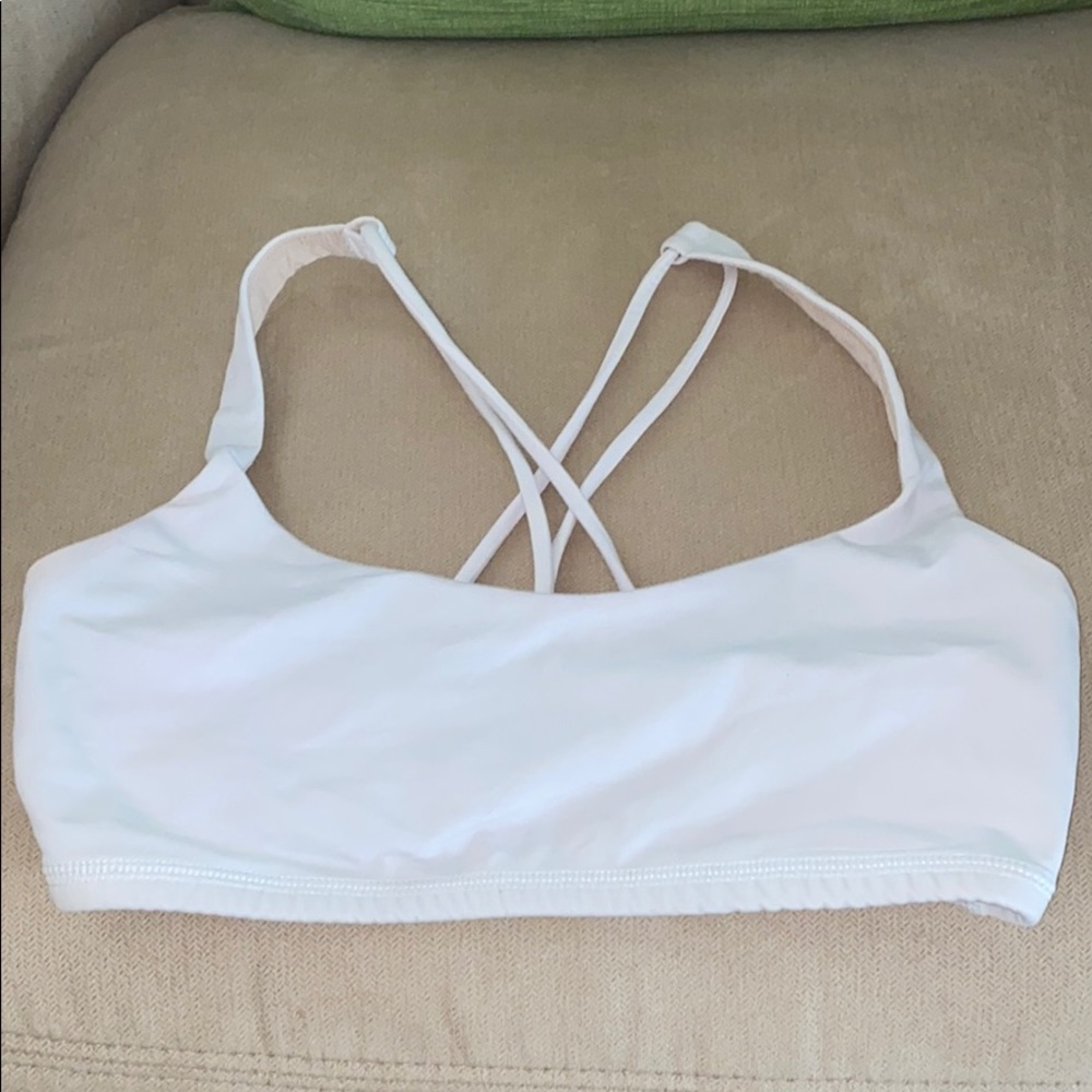 lululemon white sports bra